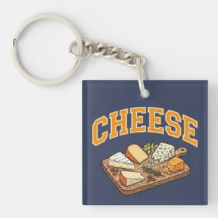 Porte-clés Graphiques culinaires de style collégial universit