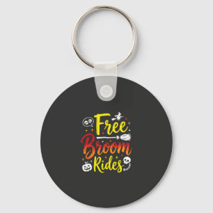 Porte-clés Graphisme de sorcière de Halloween à balai gratuit