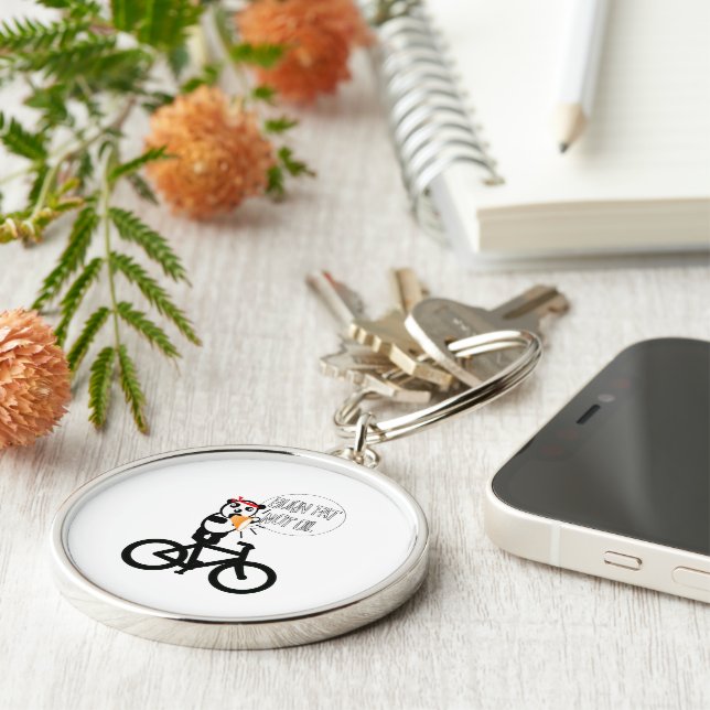 Porte-clés Gras brûlés Pas pétrole drôle (Côté)