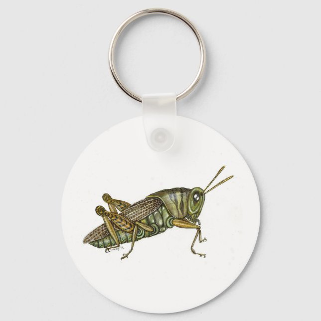 Porte-clés Grasshopper vert (Recto)