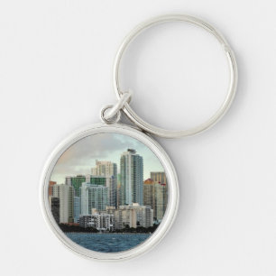 Porte-clés Gratte-ciel de Miami contre le ciel clair large