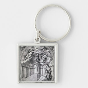 Porte-clés Gravure Dedicatory au doigt de Gottfried, 1688