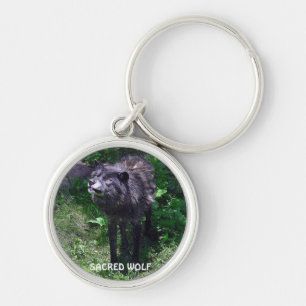 Porte-clés GRAY WOLF Design Faune Art Key-Ring