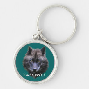 Porte-clés GRAY WOLF Design Faune Art Key-Ring