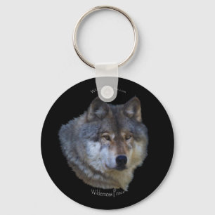 Porte-clés GRAY WOLF Design Wildlife Art Key-chain