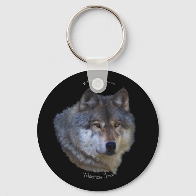 Porte-clés GRAY WOLF Design Wildlife Art Key-chain (Recto)
