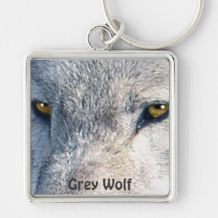 Porte-clés GRAY WOLF EYES Wildlife Art Key chain