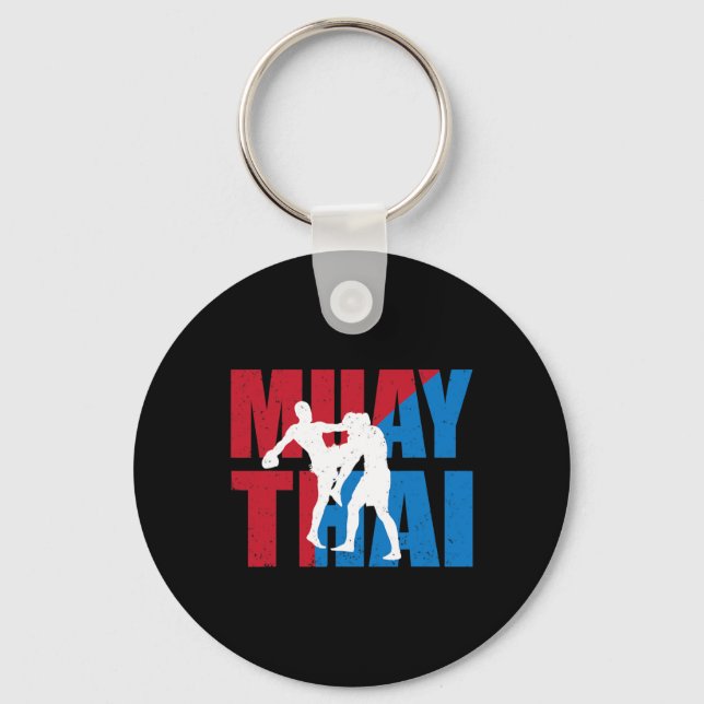 Porte-clés Great 2 Muay Thai Fighter Design Kickboxer Mma Tra (Recto)
