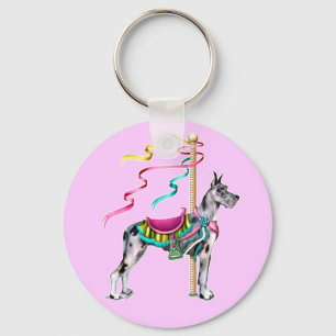 Porte-clés Great Dane Merle Carousel