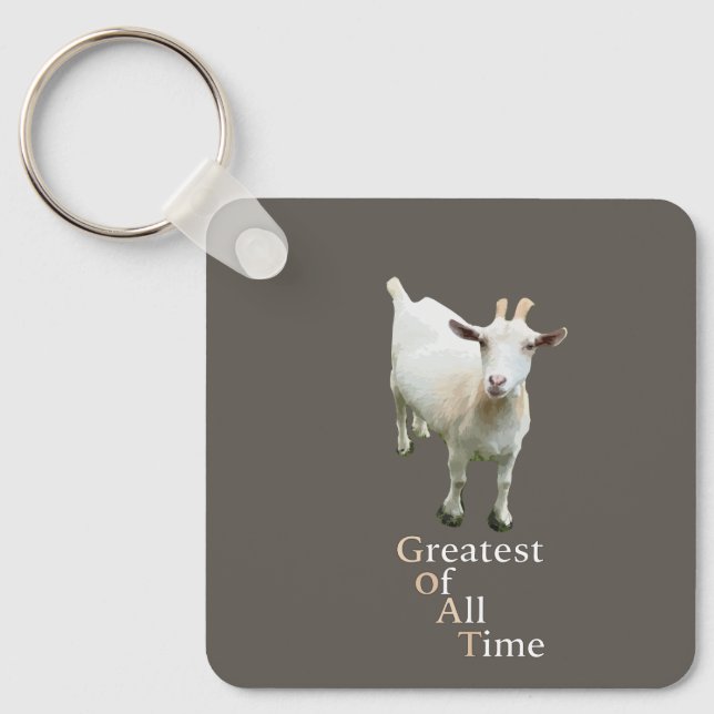 Porte-clés Greatest of all time Goat (Recto)