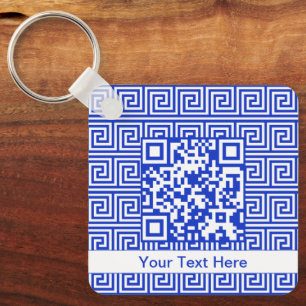 Porte-clés Grec Meander Carré Motif