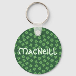 Porte-clés Green Celtic Irish Four Leafed Clovers St. Patrick