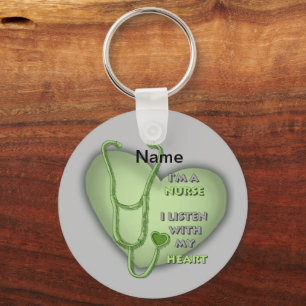 Porte-clés Green Heart Nurse