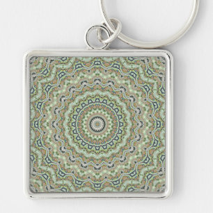 Porte-clés Green kaleidoscope