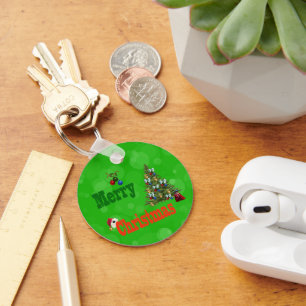 Porte-clés Green Lawn Bowls Christmas Style, Keyring
