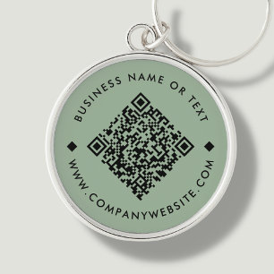 Porte-clés Green Porte - clé de code QR personnalisé profes