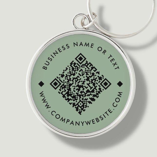 Porte-clés Green | Porte - clé de code QR personnalisé profes (Créateur téléchargé)