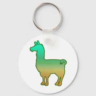 Porte-clés Green Tropical Llama Porte - clé