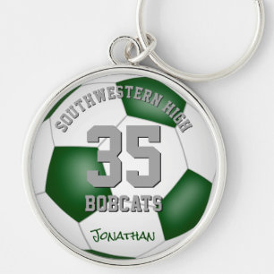 Porte-clés green white équipe sportive couleurs garçons fille