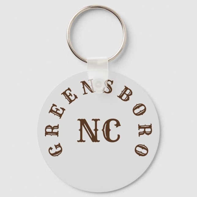 Porte-clés Greensboro, Caroline du Nord (Recto)