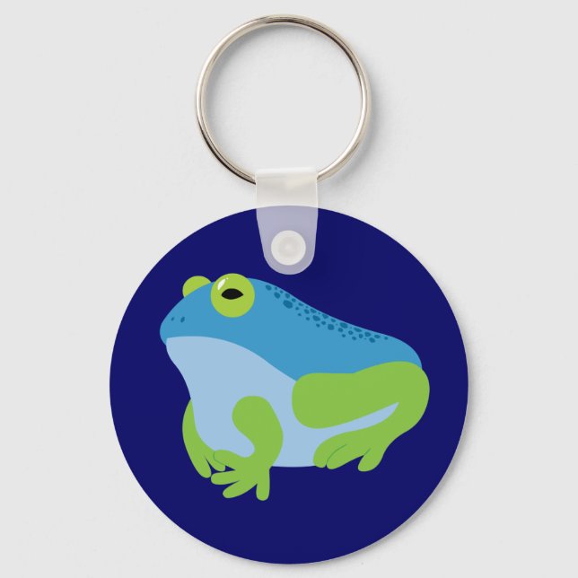 Porte-clés Grenouille bleue (Recto)