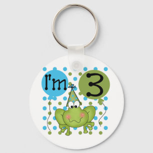 Porte-clés Grenouille Bleue 3ème Anniversaire Tshirts et cade