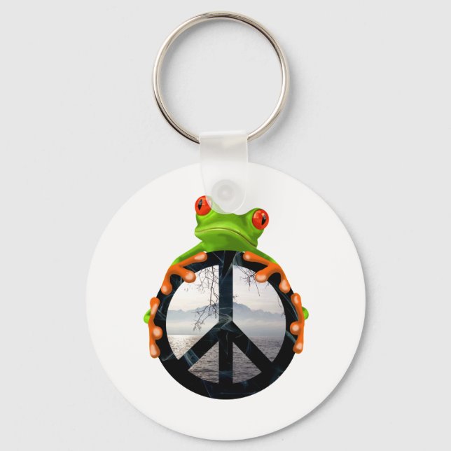 Porte-clés grenouille de paix1 (Recto)