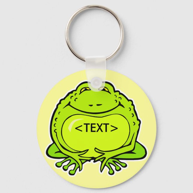 Porte-clés grenouille grasse,<TEXT> (Recto)