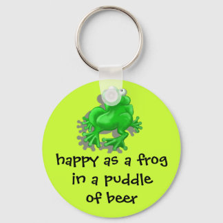 Porte-clés grenouille heureuse