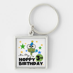 Porte-clés Grenouille-Hoppy 3e Anniversaire Tshirts et cadeau