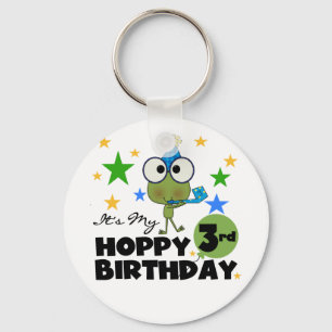 Porte-clés Grenouille-Hoppy 3e Anniversaire Tshirts et cadeau