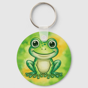 Porte-clés Grenouille mignonne verte