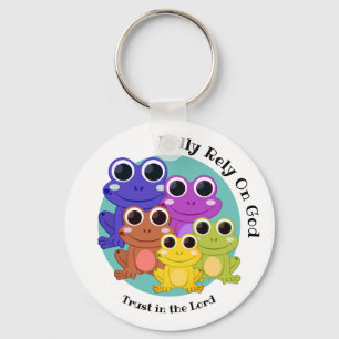 Porte-clés Grenouille Personnalisée PLEINEMENT COMPTER SUR DI