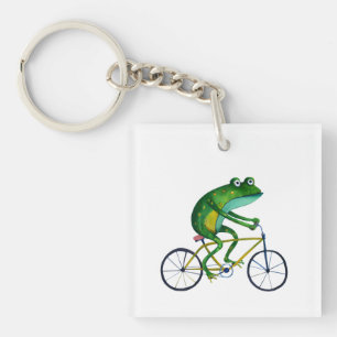 Porte-clés Grenouille Sur Vélo