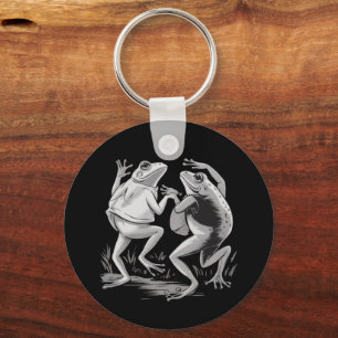 Porte-clés Grenouilles dansantes Toad Goblincore Académie som