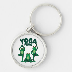 Porte-clés Grenouilles de yoga