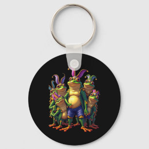 Porte-clés Grenouilles Mardi Gras Costume amusant