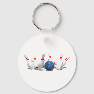 Porte-clés Grève !  Bowling Ball & Pins :