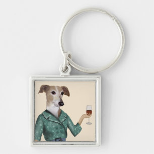 Porte-clés Greyhound Wine Snob