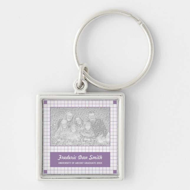 Porte-clés Grille violette (Devant)