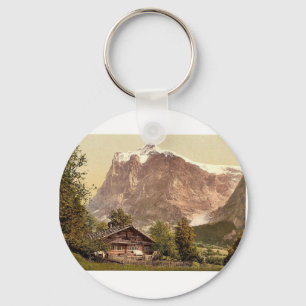 Porte-clés Grindelwald, chalet et bâti Wetterhorn, Bernese