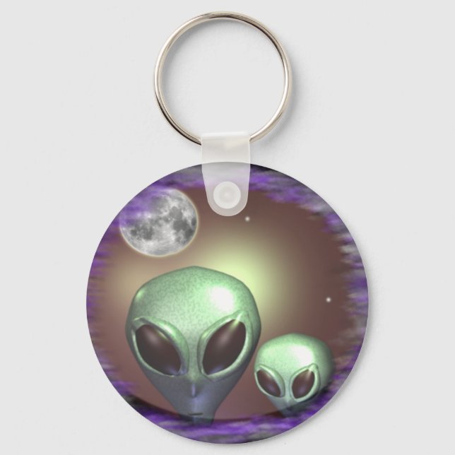 Porte-clés gris Alien (Recto)