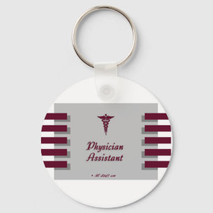 Porte-clés Gris auxiliaire de médecin