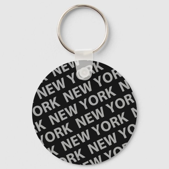 Porte-clés Gris de New York Pattern (Recto)