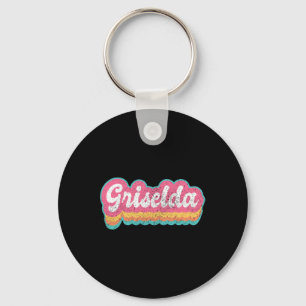 Porte-clés Griselda Prénom Fille Vintage les années 70 80s Pe