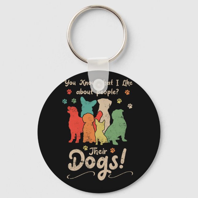 Porte-clés Groomer de chien professionnel papa Grooming Doggi (Recto)