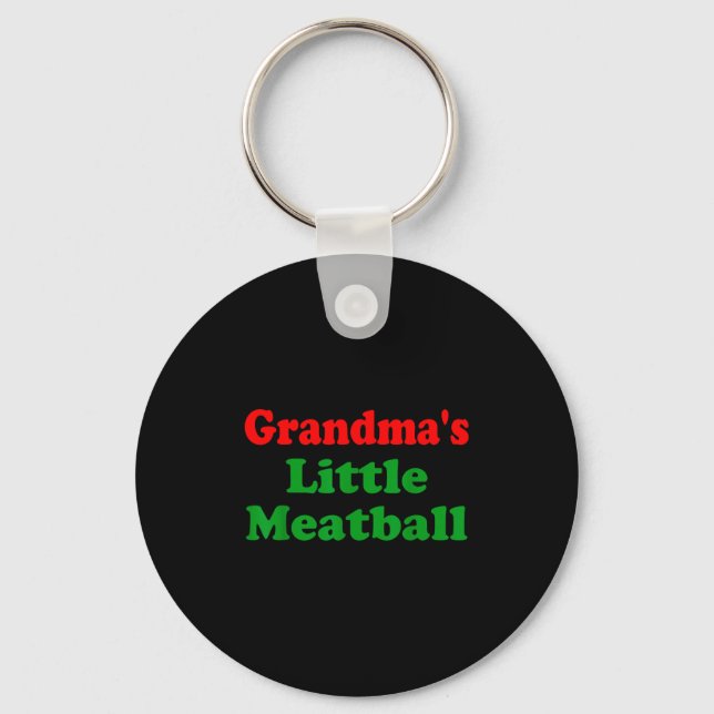 Porte-clés Groovy Grandmas Little Meatball Funny Italian Fami (Recto)
