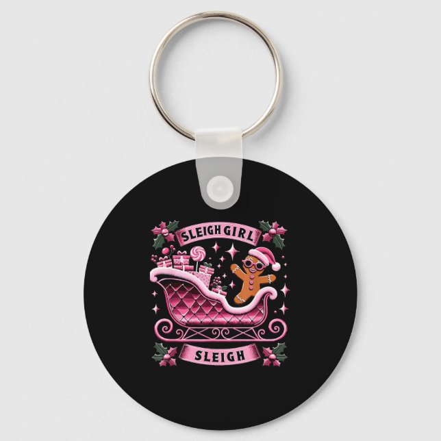 Porte-clés Groovy Nk Christmas Candy Sleigh Girl Gingerbread  (Recto)