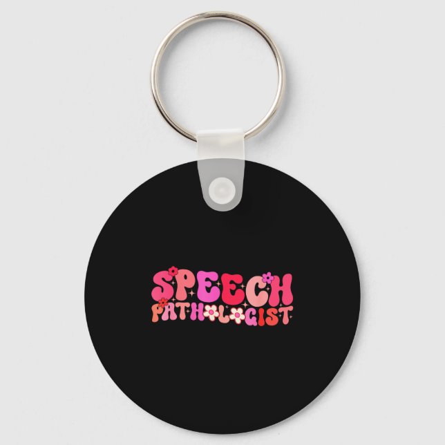 Porte-clés Groovy Speech Pathologist Speech Language Therapy  (Recto)