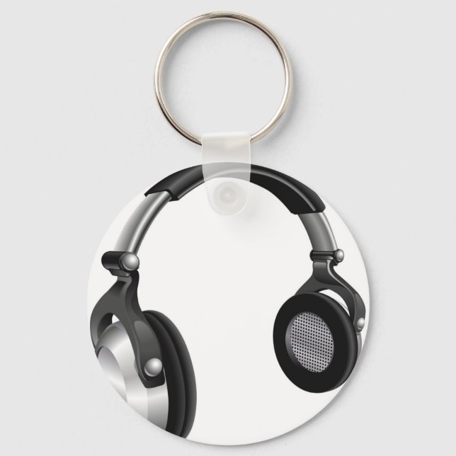 Porte-clés Gros casque DJ (Recto)